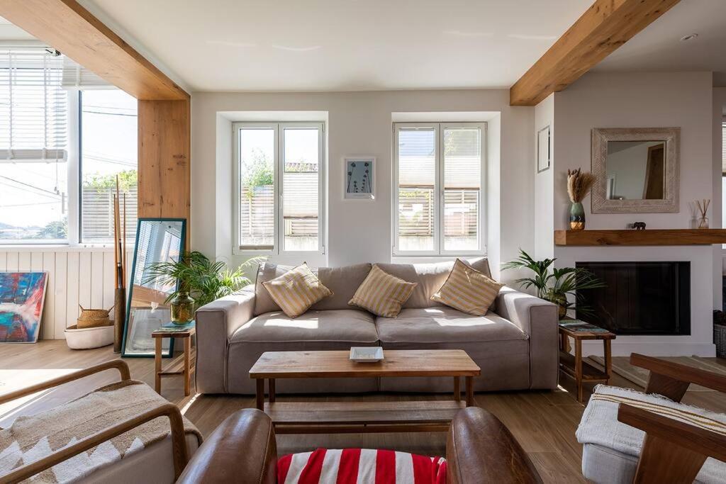Beautiful Beach House In Front Of The Ocean Биарриц Экстерьер фото