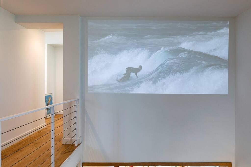 Beautiful Beach House In Front Of The Ocean Биарриц Экстерьер фото